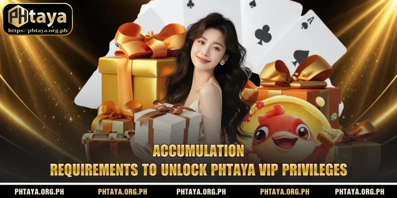 Accumulation requirements to unlock Phtaya VIP privileges