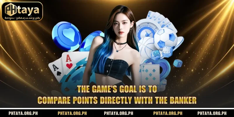 The game's goal is to compare points directly with the Banker